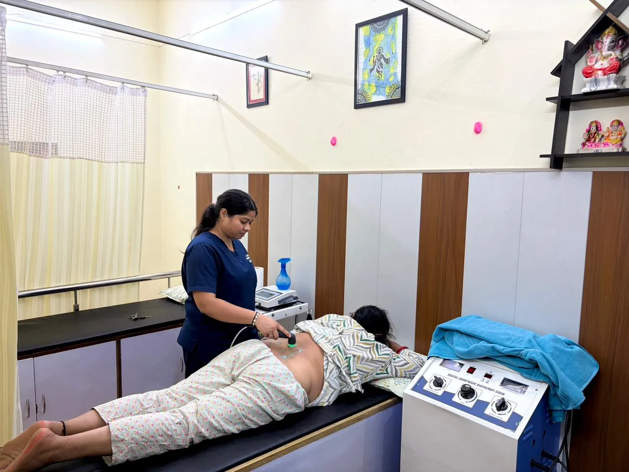 Professional Treatment Area with Specialized Equipment for Physiotherapy and Rehabilitation
